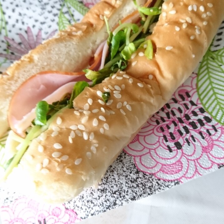 コストコホットドッグパンで豆苗ハムサンド レシピ 作り方 By ワタシの料理日記 楽天レシピ コストコホットドッグパンで豆苗ハムサンド レシピ 作り方 By ワタシの料理日記 楽天レシピ
